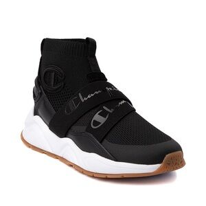 Champion Rally Pro Black and White High-Top Sneakers size 6.5